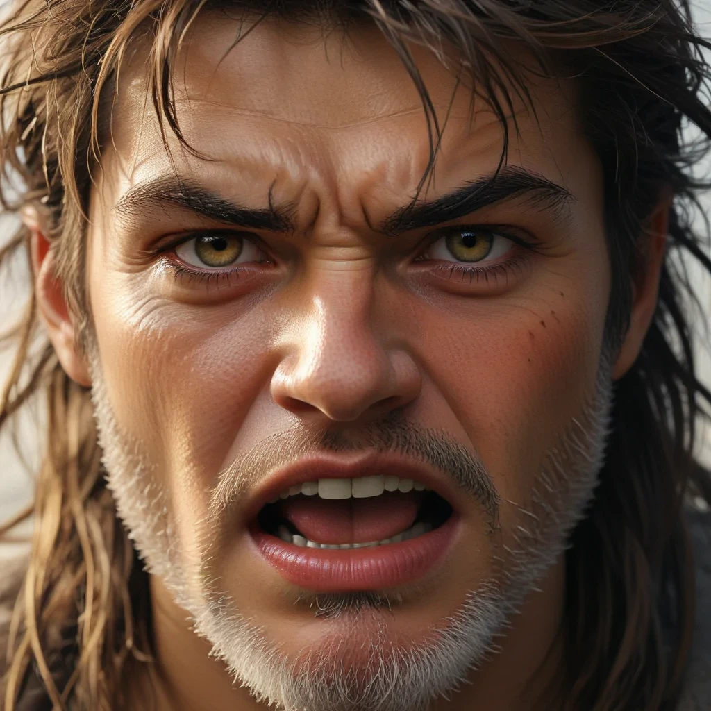 angry face