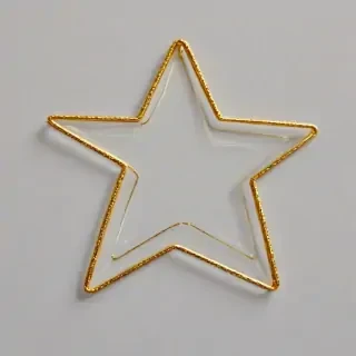 transparent gold star