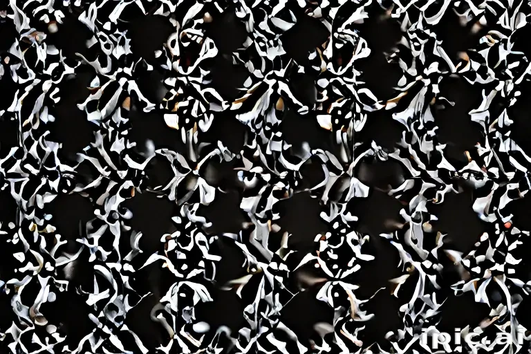 black with white pattern