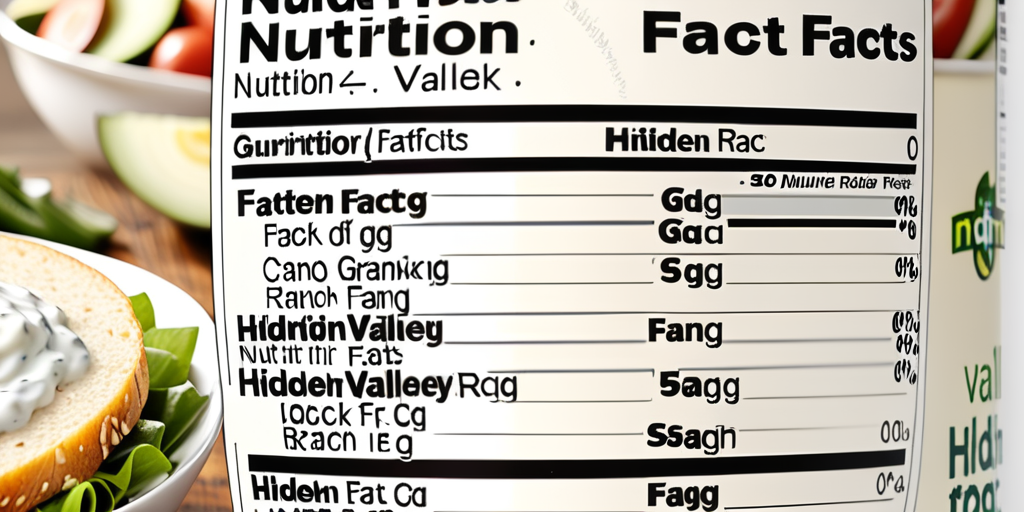 hidden valley ranch nutrition facts