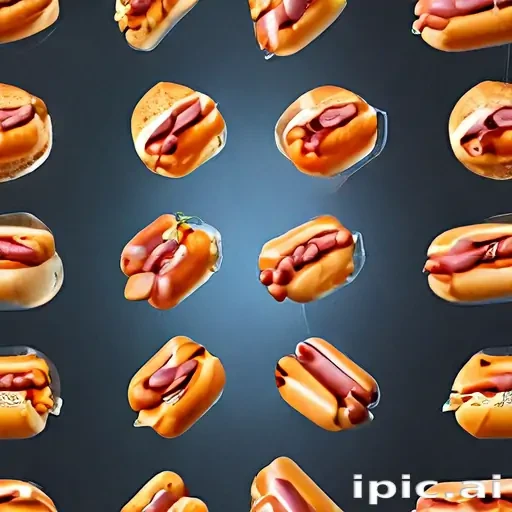 transparent hot dog