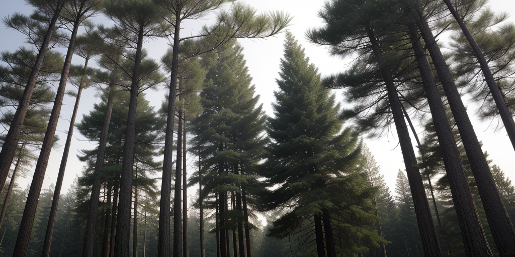 pine trees transparent background