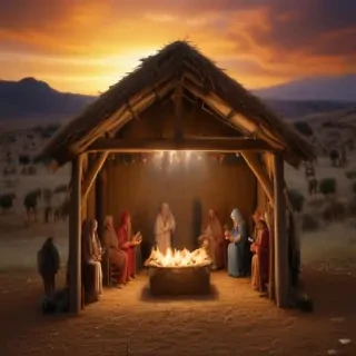images of the manger scene