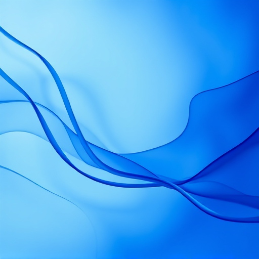 create an abstract image with a fluid blue background featuring intertwining lines and soft gradients, use a Canon EOS R5, 50mm lens, aperture f/1.8, ISO 100, and shutter speed 1/60s, with soft focus and a dreamy, ethereal style.