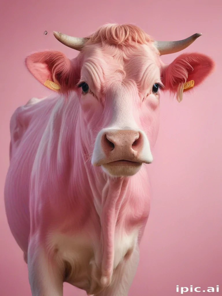 pink cow wallpaper