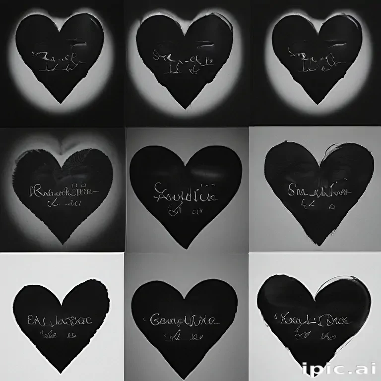black heart aesthetic