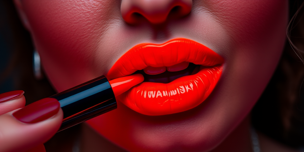 Daring "Neon Flame" lip ink provides an electrifying orange-red hue with incredible staying power, ideal for making a bold statement at concerts and festivals