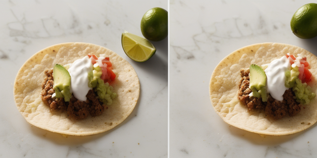 taco topper infused with lime