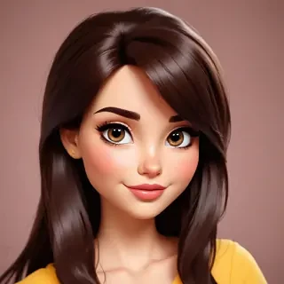 brunette cartoon characters