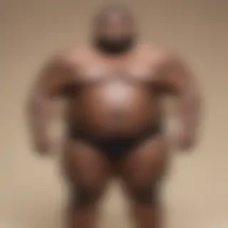 black fat man