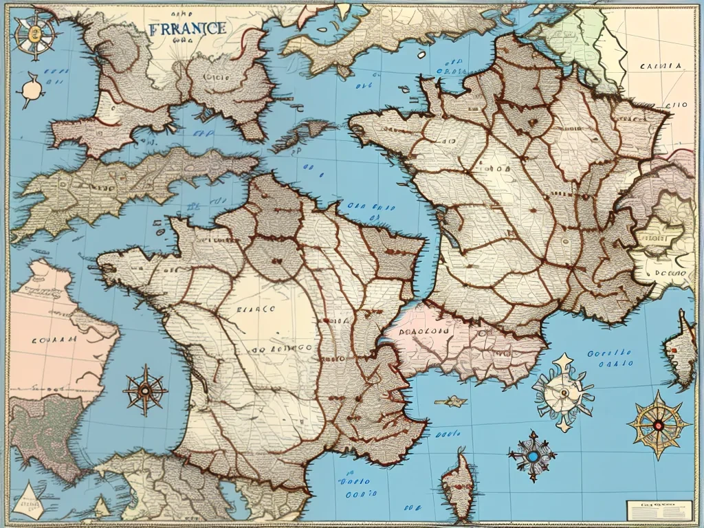 map of france