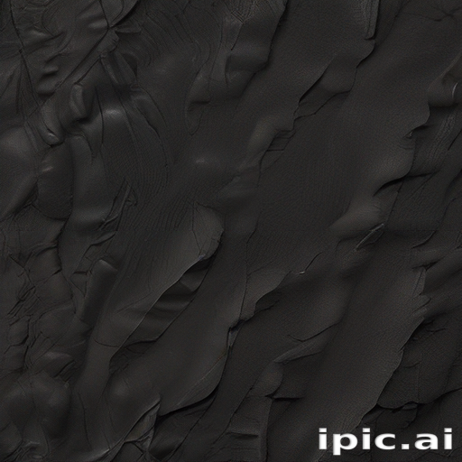 Textured Black Surface with Intricate Patterns and Depth in Design