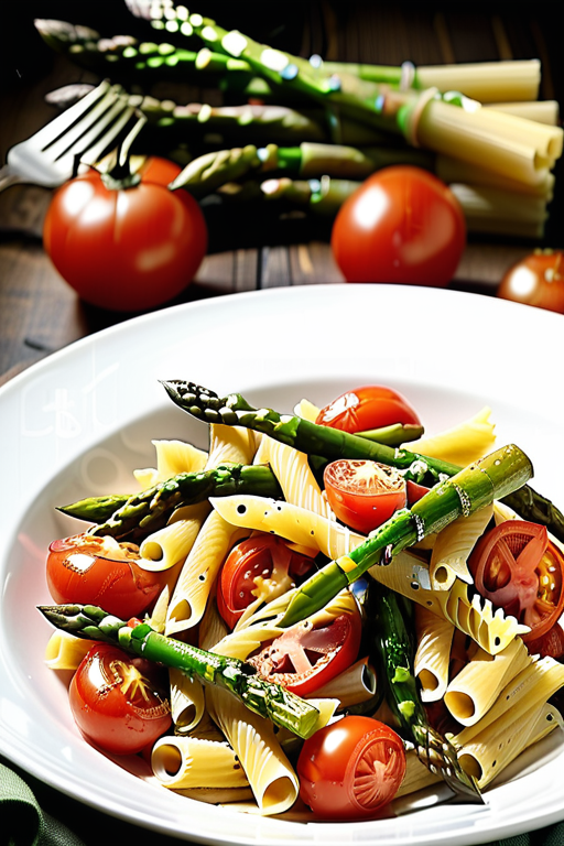 pasta with asparagus and tomatoes