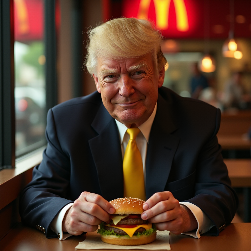donald trump working at mcdonalds