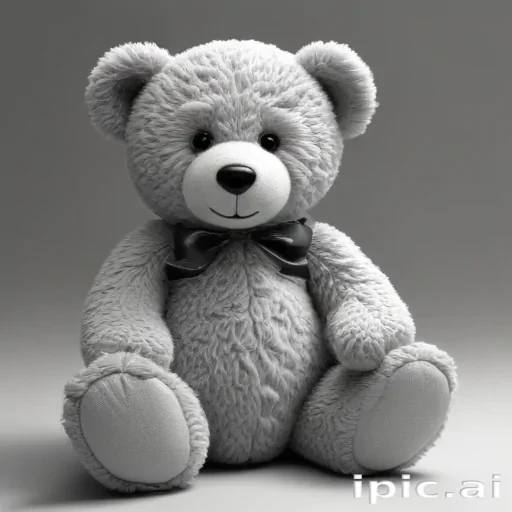 teddy bear clipart black and white