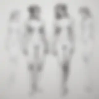 couple drawing poses