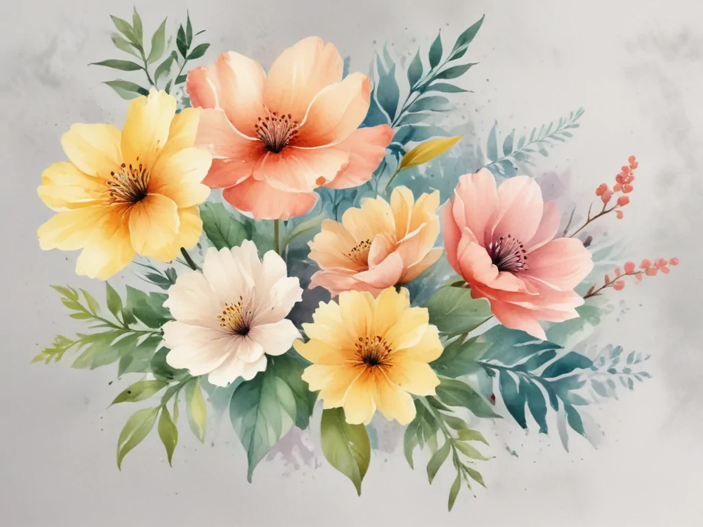 watercolor flowers png