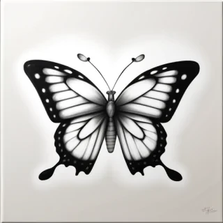 picture of butterfly drawing