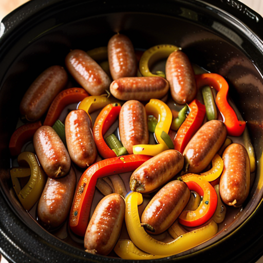 sausage peppers and onions in crock pot