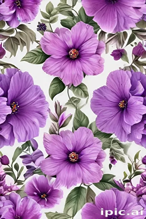 purple flowers png