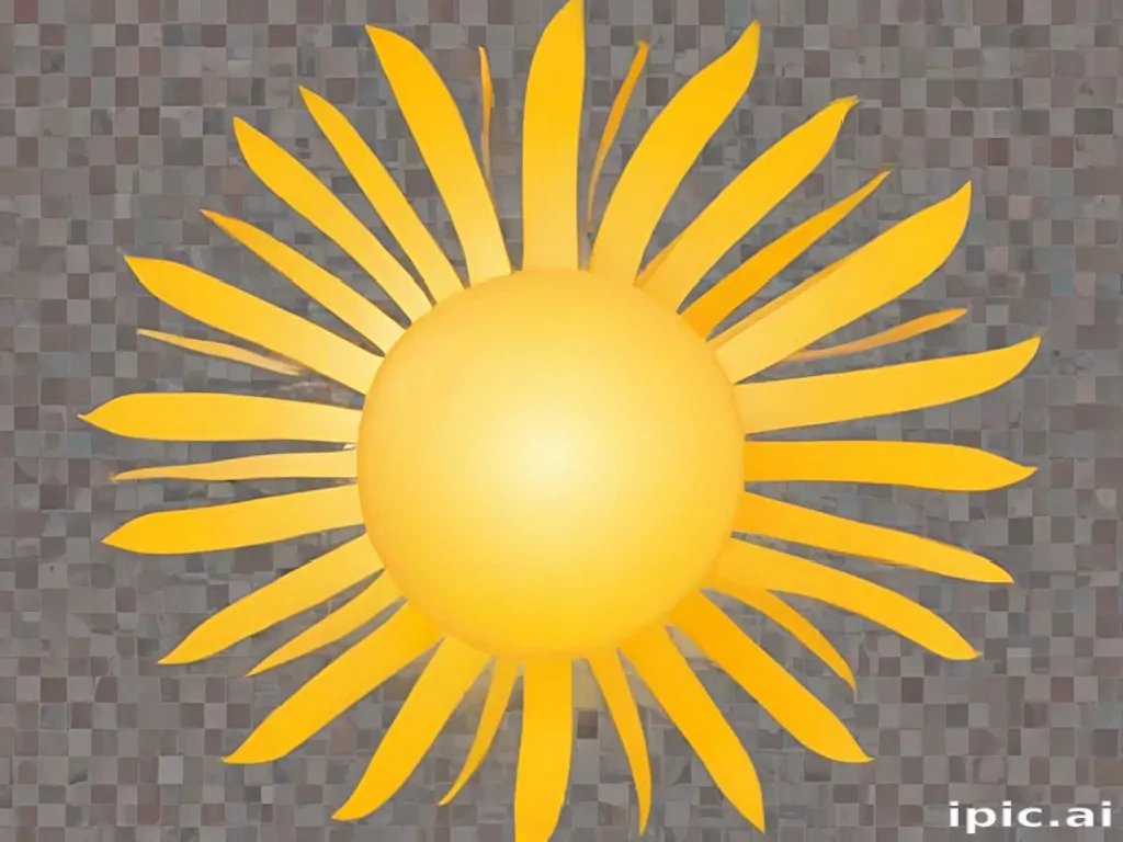 sun clipart transparent background