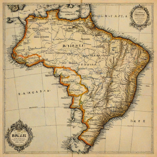 map of brazil