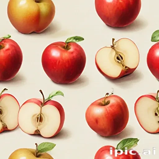 drawings of apples