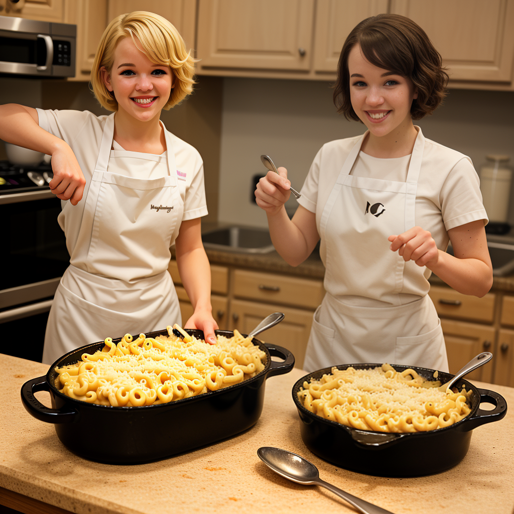 nora cooks mac and cheese