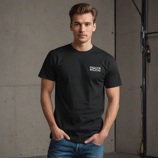 black shirt mockup