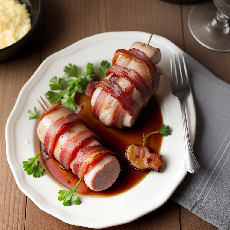 bacon wrapped pork tenderloin medallions