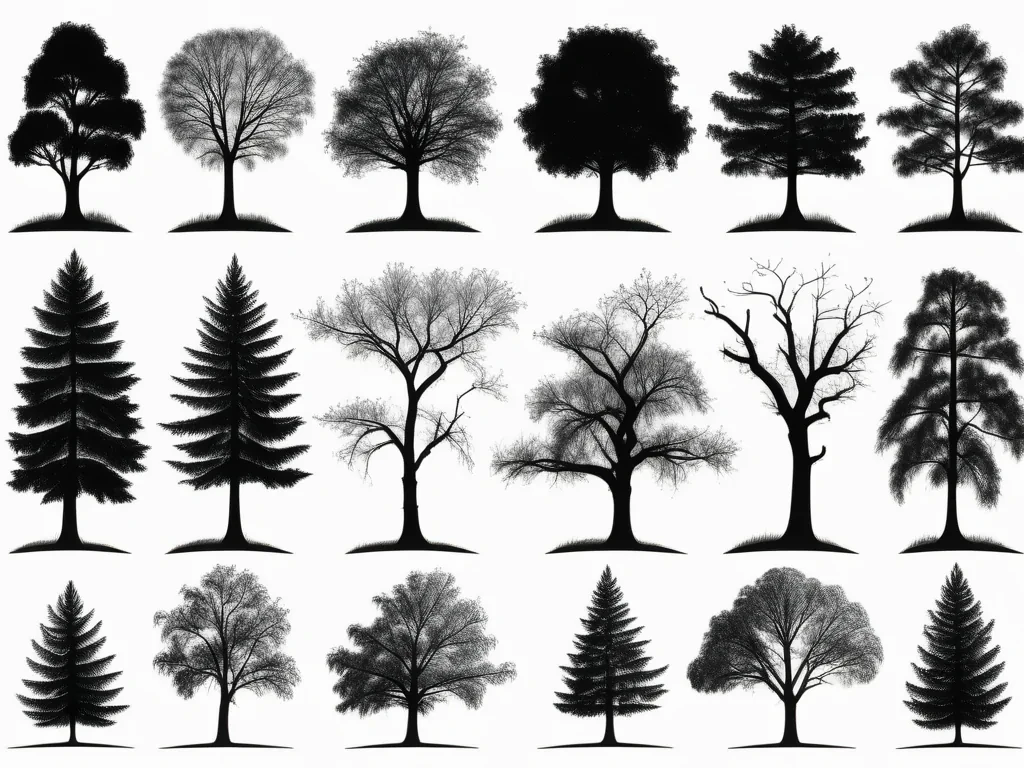 trees silhouette png