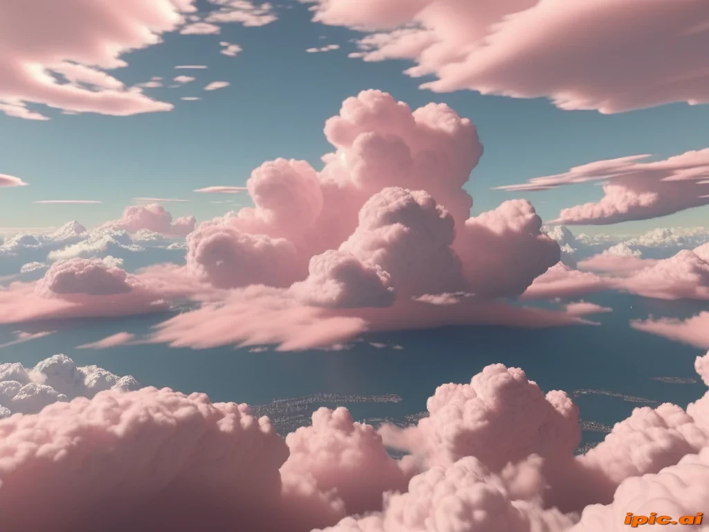 aesthetic pink clouds