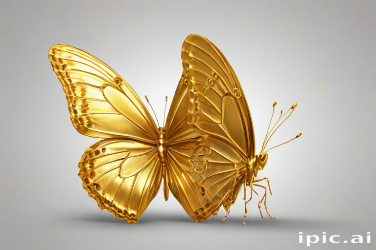 golden butterfly png
