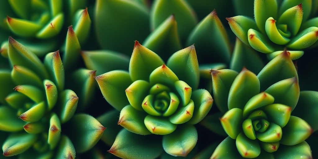 Close-up shot of lush green succulent leaves, taken with a DSLR camera, 50mm lens, f/2.8 aperture, ISO 200, natural light, shallow depth of field, high dynamic range.