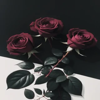 dark rose aesthetic