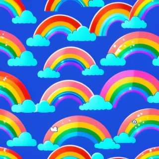 cute rainbow background