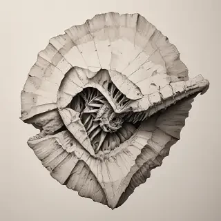 fossil drawing