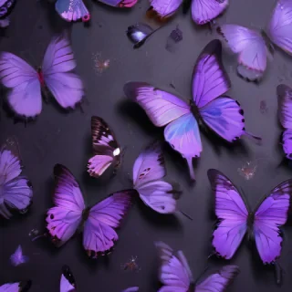 purple butterflies wallpaper