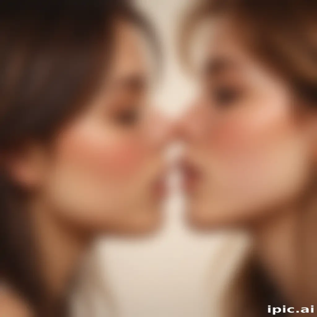 girls kissing