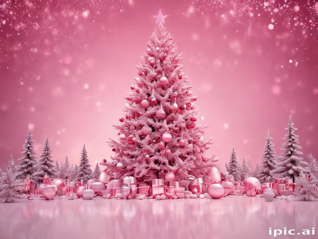pink christmas background