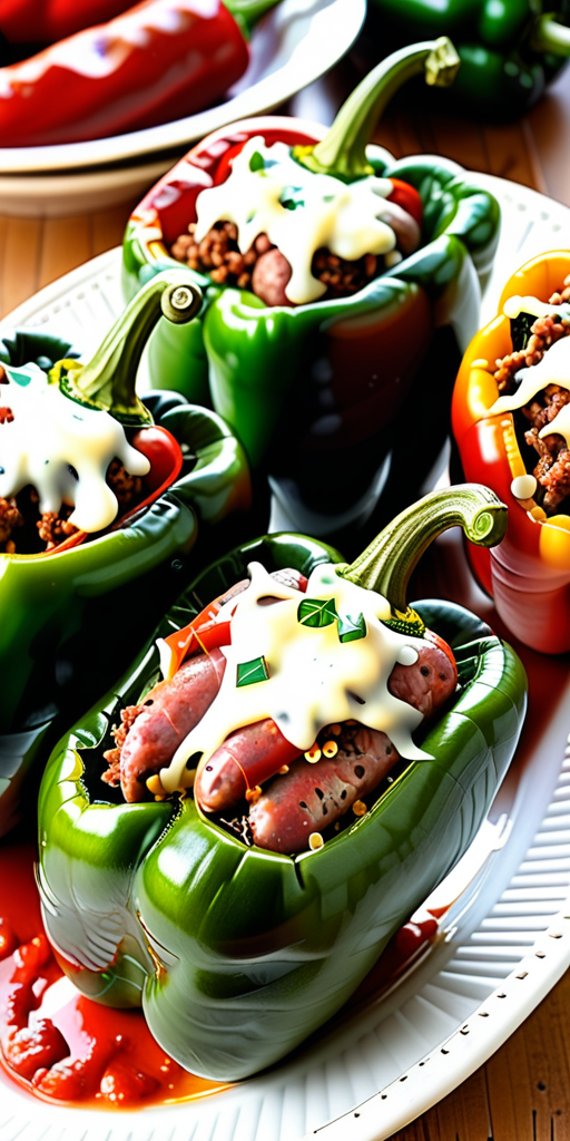 peppers stuffed with italian sausage