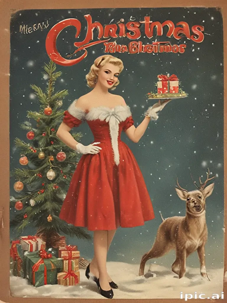 vintage merry christmas