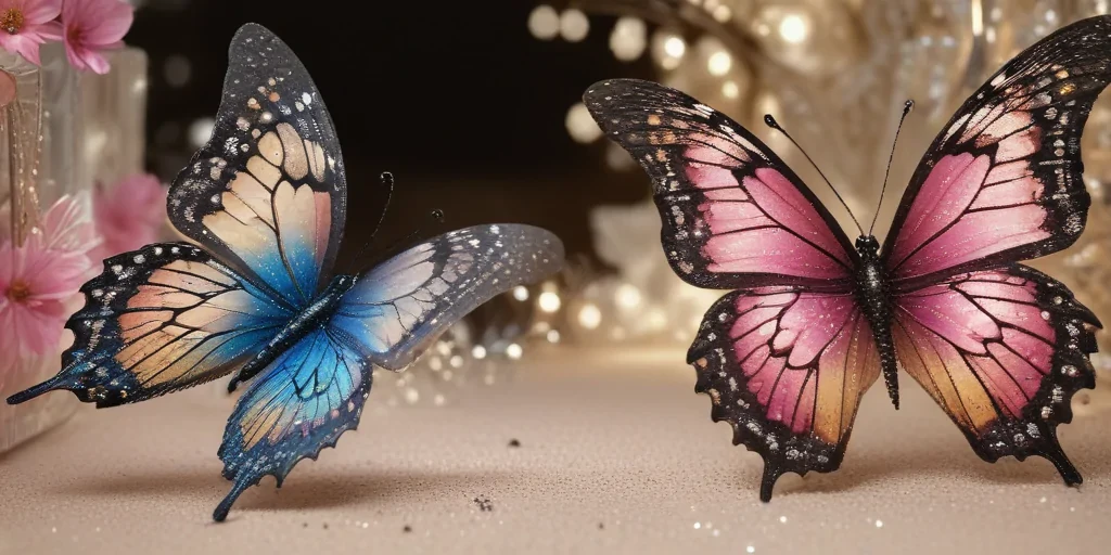 glitter butterfly wallpaper
