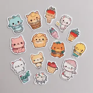 transparent cute stickers