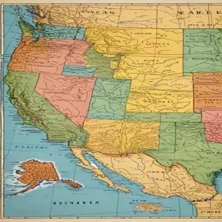 united states map with state names