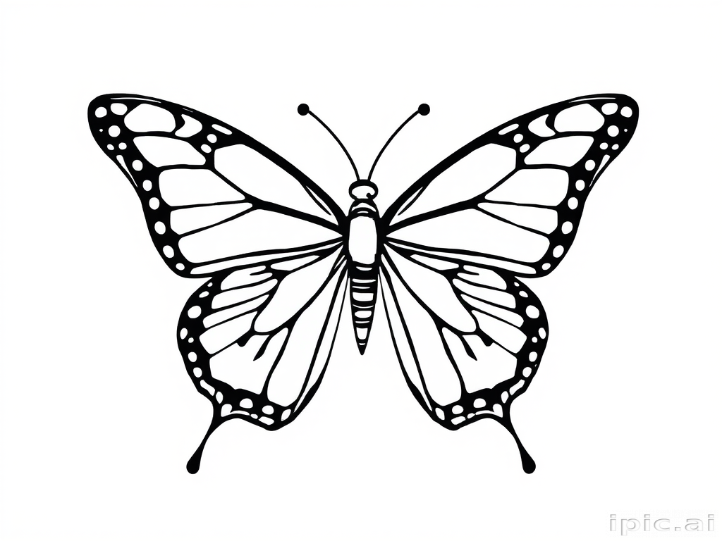 butterfly drawing outline