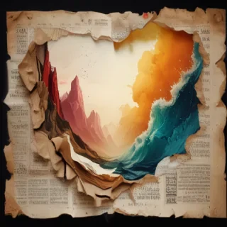 torn paper transparent
