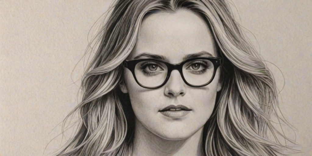 Stunning Alicia Silverstone, pencil sketch, portrait of Sublime woman 1922s in glasses, hair style beatnik, outline, clear lines, fine lines, 8k