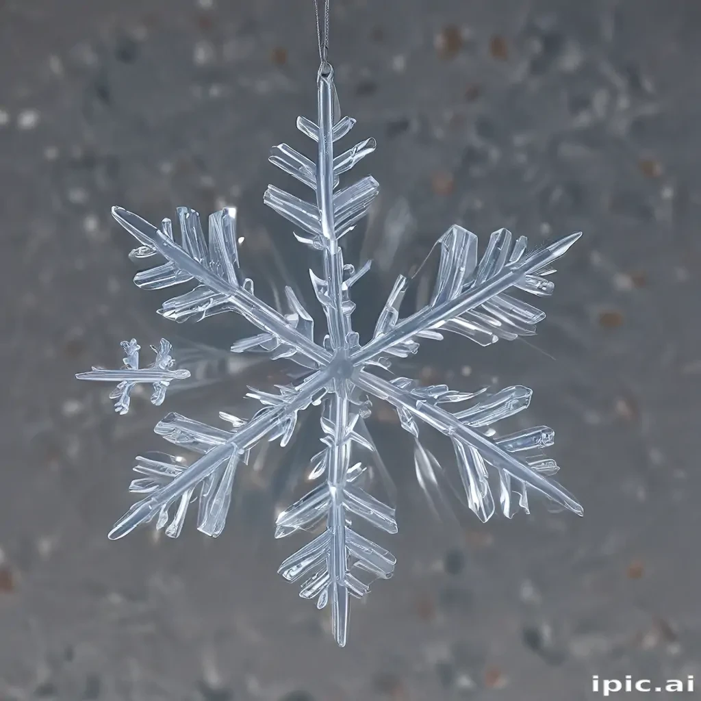 transparent snowflake