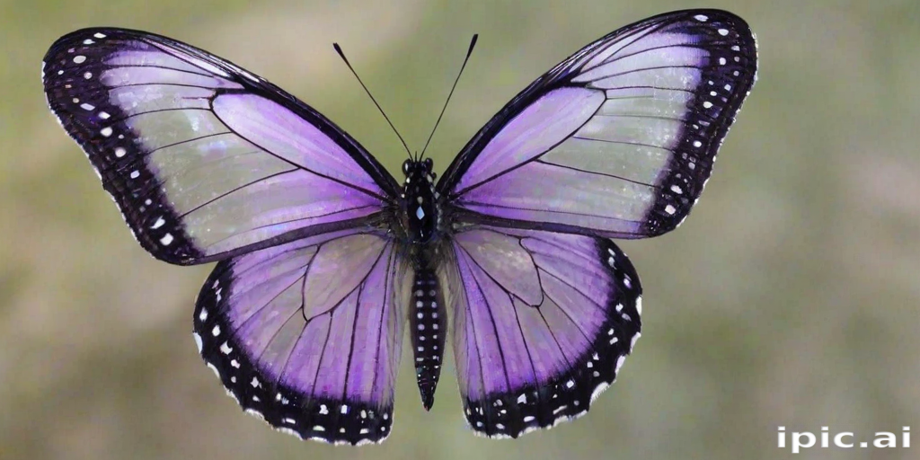 transparent purple butterfly